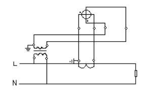 单相有功电能表经互感器接入式接线图——电流电压分开